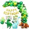 Dinosaur Birthday Party Decorations, Dino Foil Balloons Arch Garland Kit, Happy Birthday Banner for Kids Boys